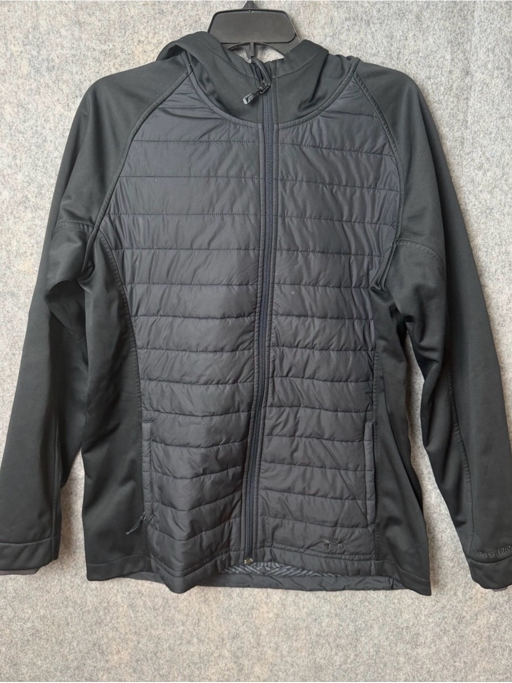 Under Armour Black Quilted Performance Hoodie Jacket